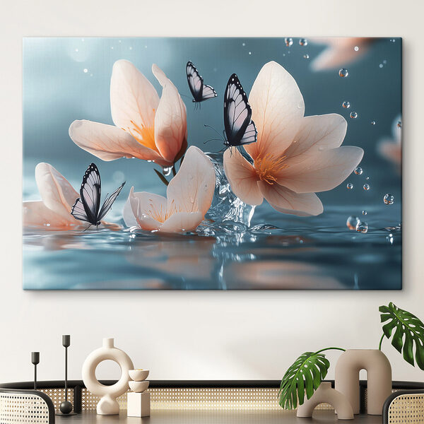 Butterflies on flowers and water Butterflies on flowers and water