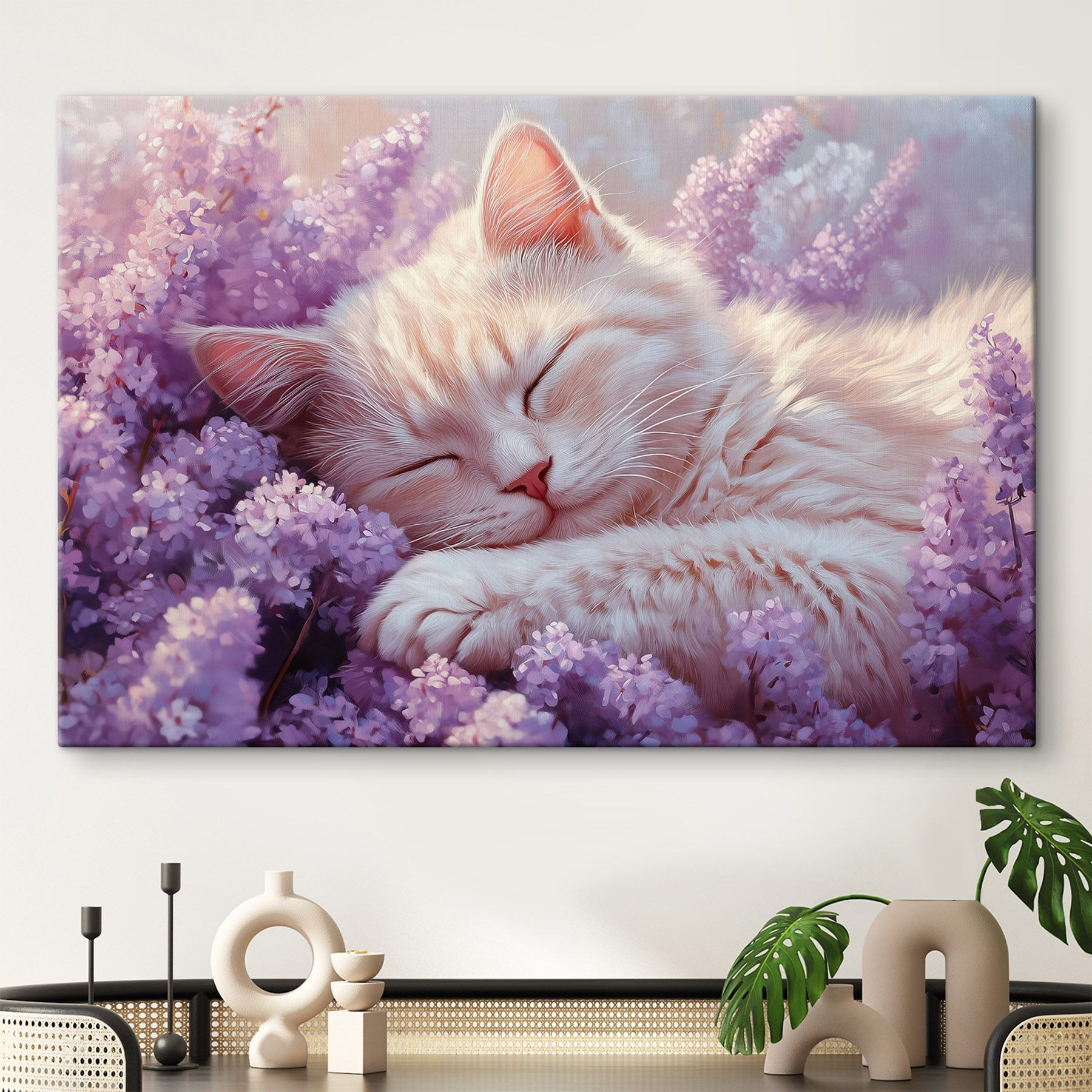 Gato durmiendo en un parterre s42012pig115m - Gato durmiendo en un parterre - tegory