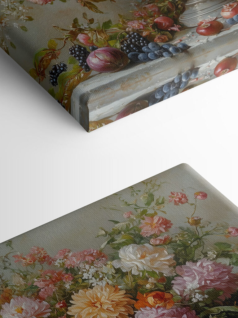 Painting of flowers in a vase