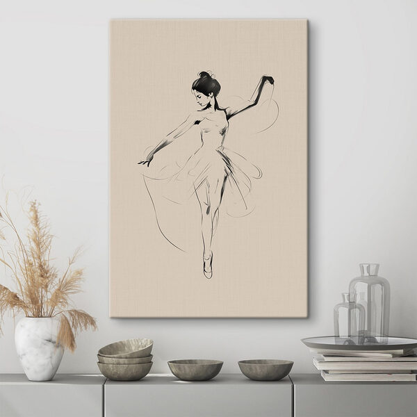 Cuadros Dibujo de una mujer bailando (SKU: s42029) Cuadros Cuadros Dibujo de una mujer bailando (SKU: s42029)