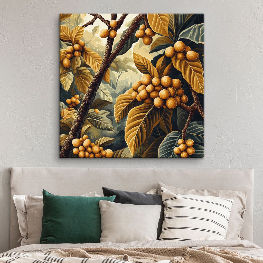 Painting of a tree with fruits