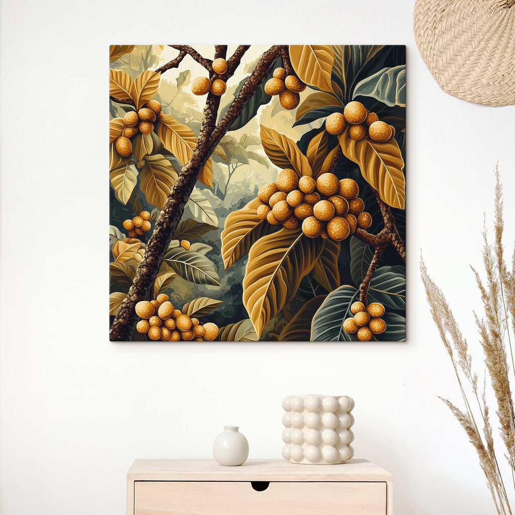 Painting of a tree with fruits