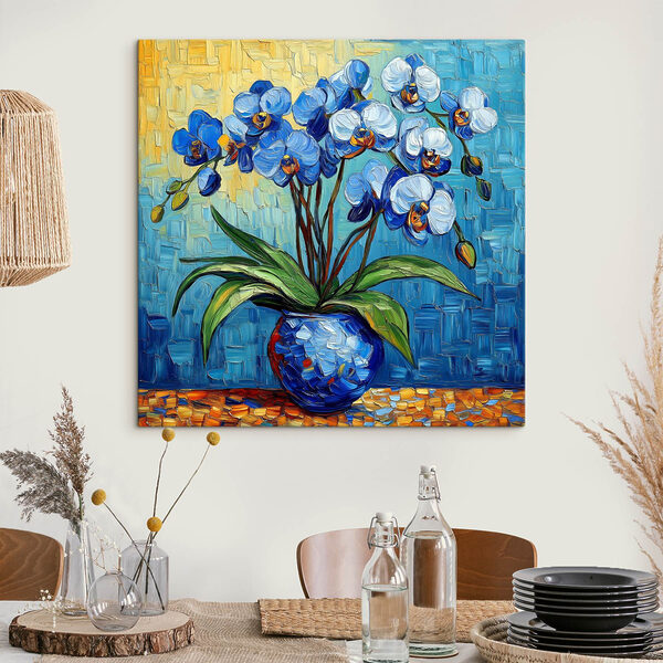 Cuadros Cuadro de flores en un jarrón azul (SKU: s41982) Cuadros Cuadros Cuadro de flores en un jarrón azul (SKU: s41982)