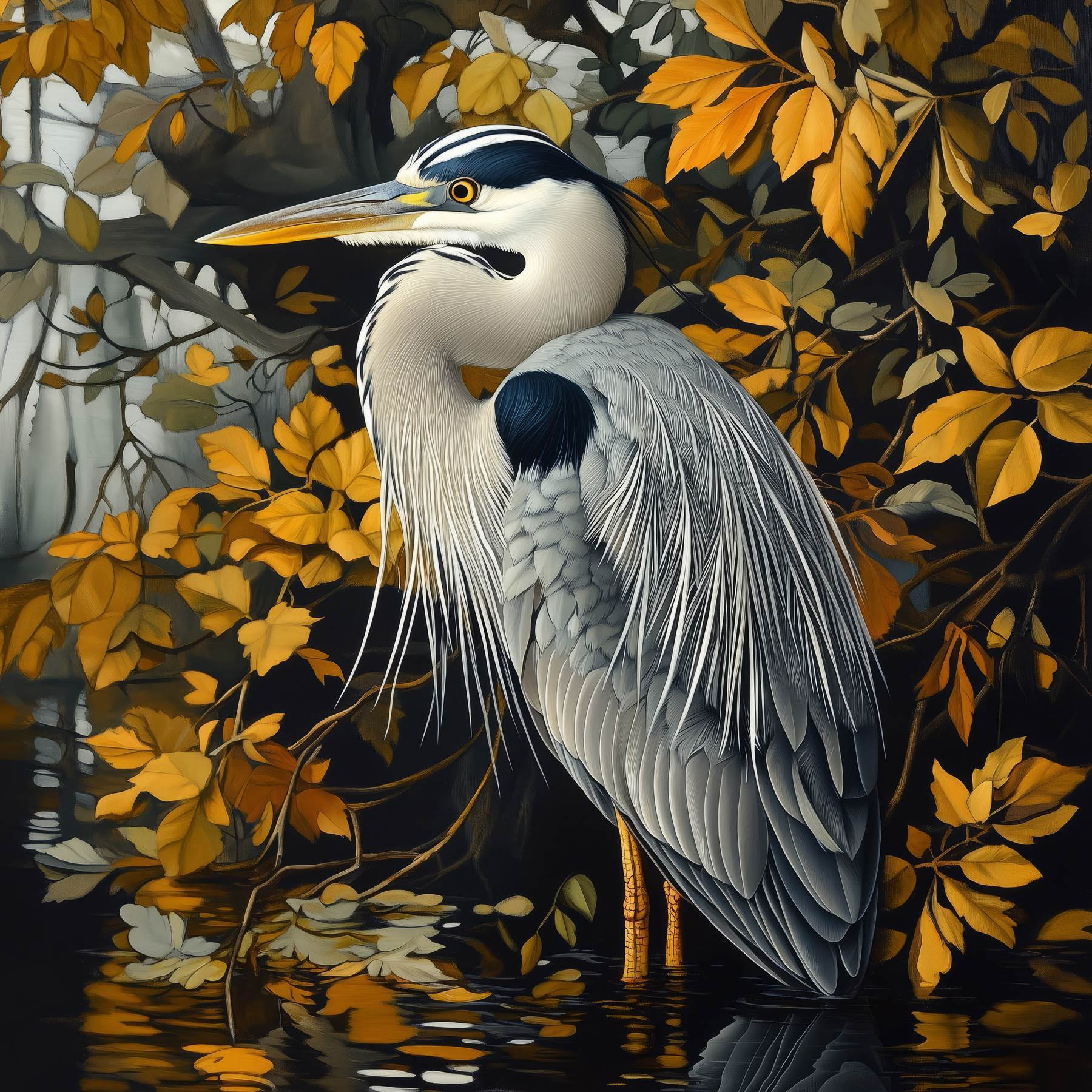 Bird standing in water Bird standing in water