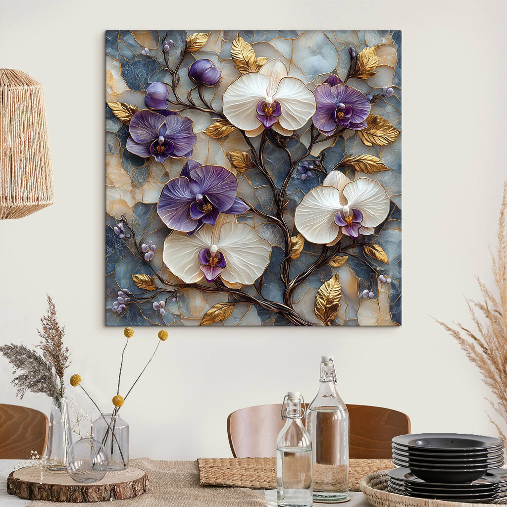 Delicate blooms on textured background Delicate blooms on textured background