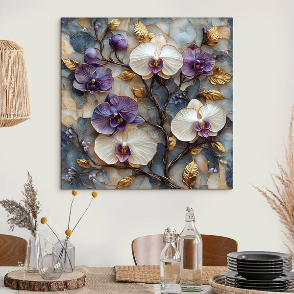 Delicate blooms on textured background Delicate blooms on textured background