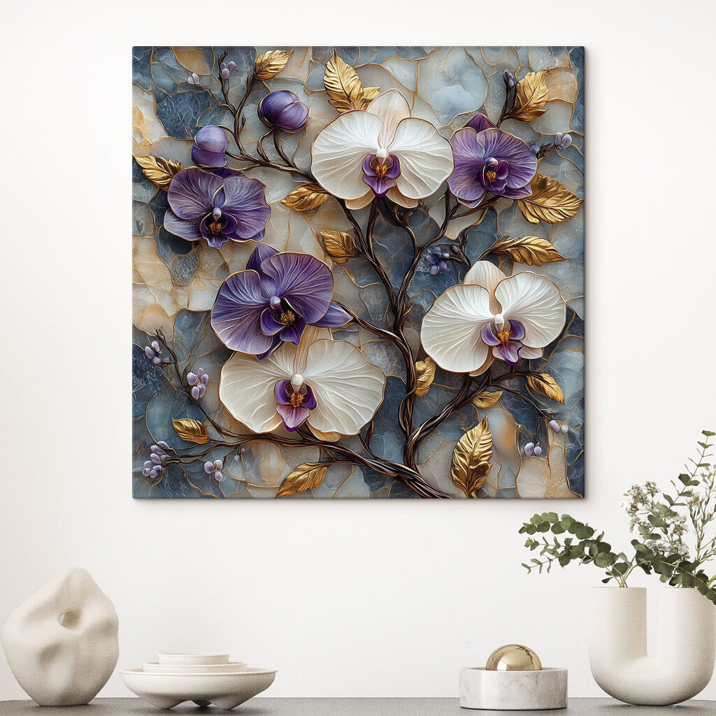 Delicate blooms on textured background Delicate blooms on textured background