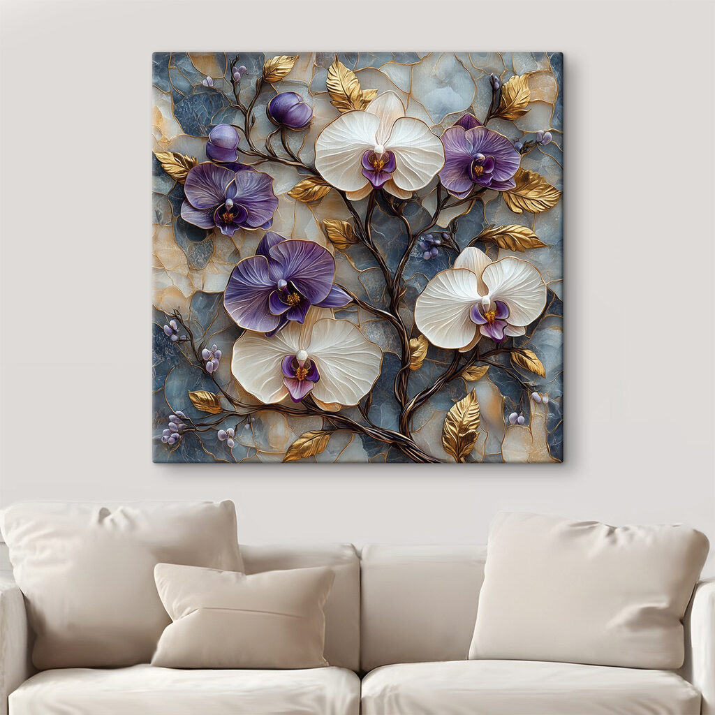 Delicate blooms on textured background Delicate blooms on textured background