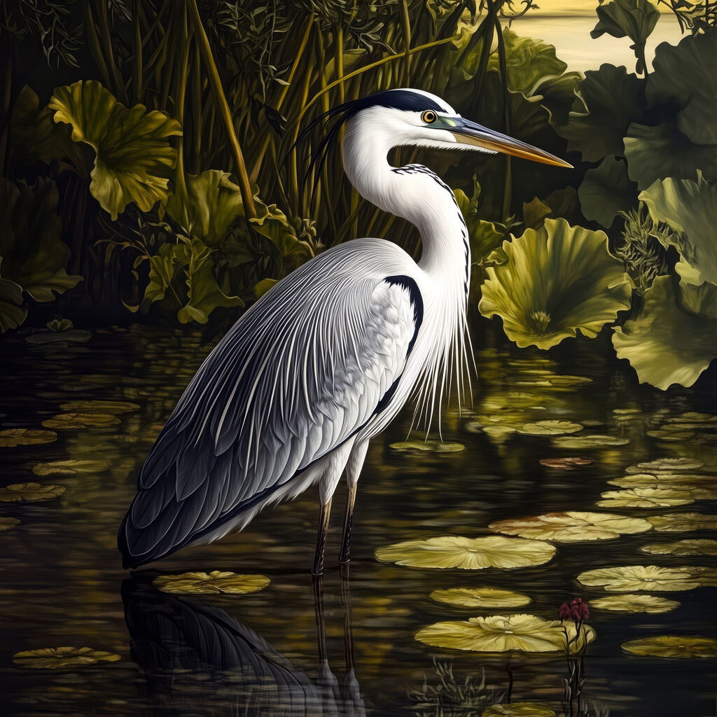 Bird standing in water Bird standing in water