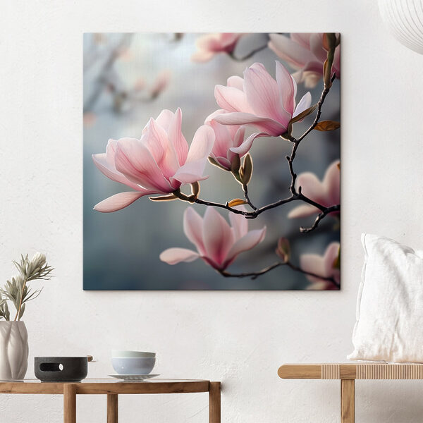 Delicate petals in soft hues