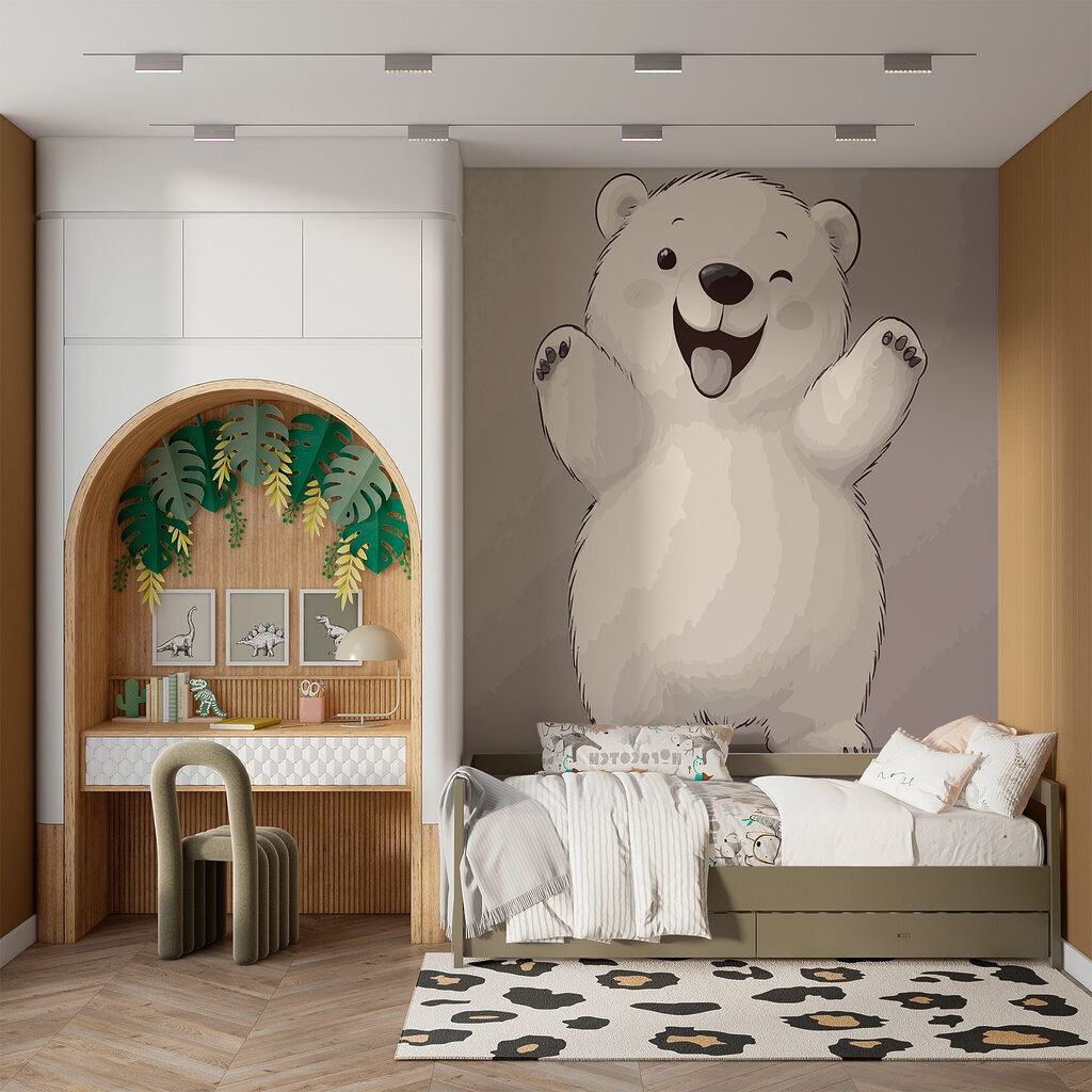 Cartoon of a polar bear