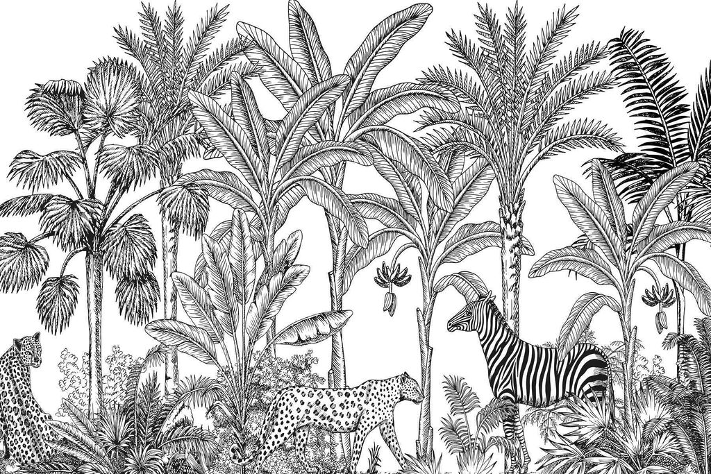 Cebra y guepardo en la jungla Cebra y guepardo en la jungla