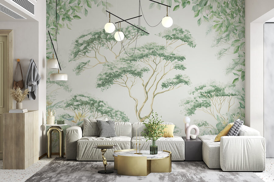 Pintura de árboles y plantas Pintura de árboles y plantas