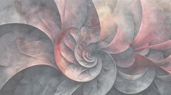 Espiral de hojas y pétalos Espiral de hojas y pétalos