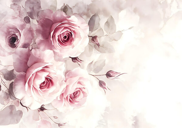 Grupo de rosas rosadas Grupo de rosas rosadas