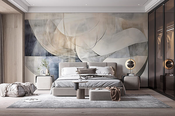 Pintura de un arte blanco y gris Pintura de un arte blanco y gris