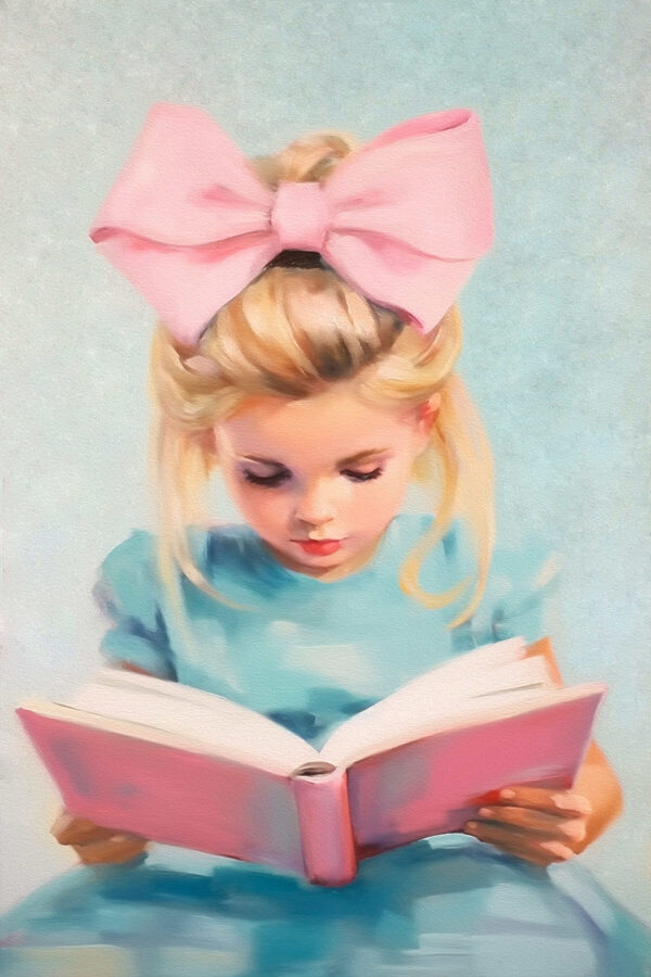 Girl reading a book Girl reading a book