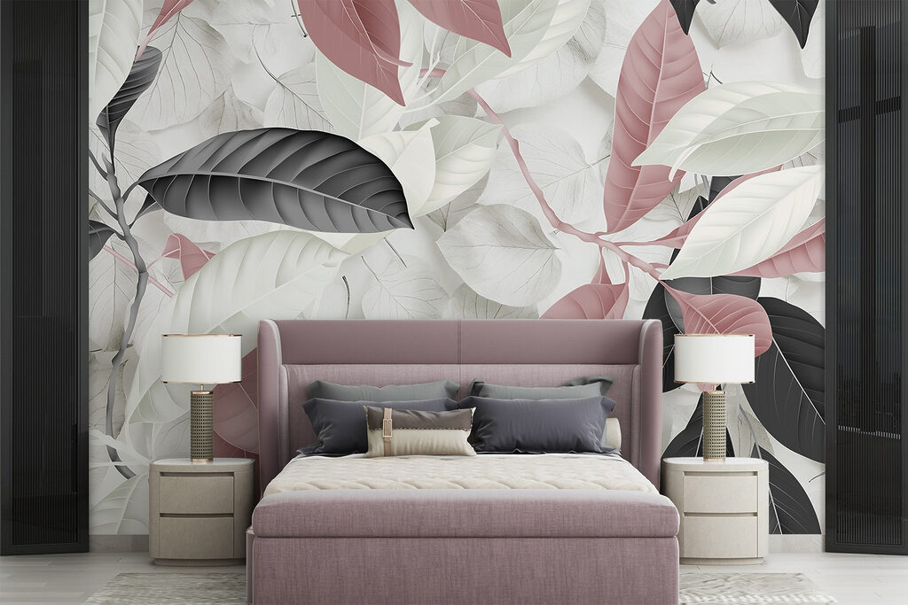 Elegant leaves in soft hues