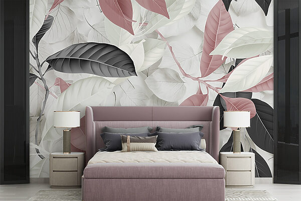 Elegant leaves in soft hues