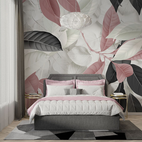Elegant leaves in soft hues