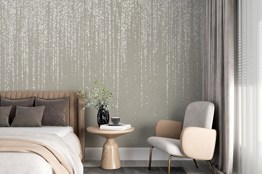 Motas blancas sobre una superficie gris Motas blancas sobre una superficie gris
