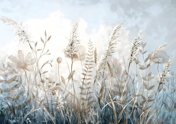 Painting of flowers and plants