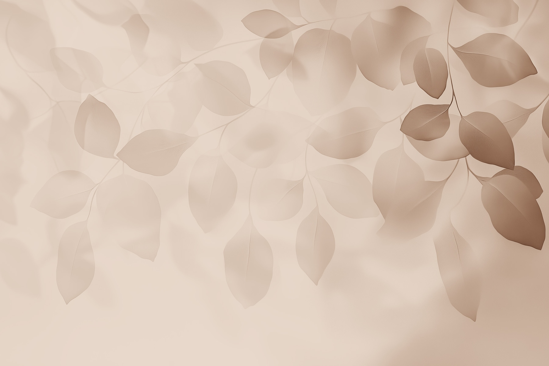 Gentle leaves in soft hues Gentle leaves in soft hues