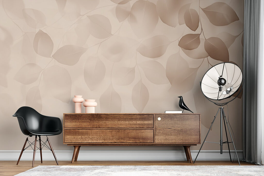 Gentle leaves in soft hues Gentle leaves in soft hues