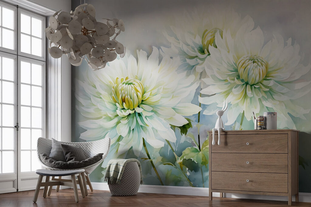 Delicate blooms in soft hues
