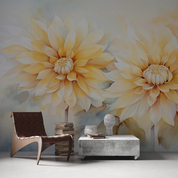 Pintura de flores sobre fondo blanco Pintura de flores sobre fondo blanco