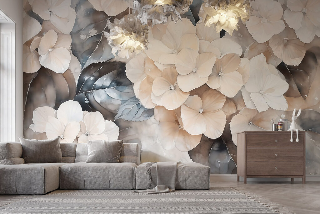 Delicate blooms in soft hues