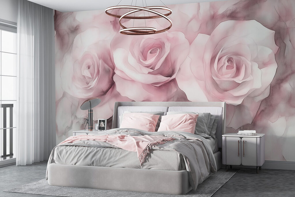Group of pink roses