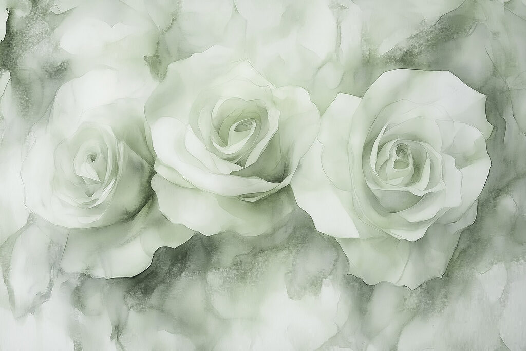 Group of white roses