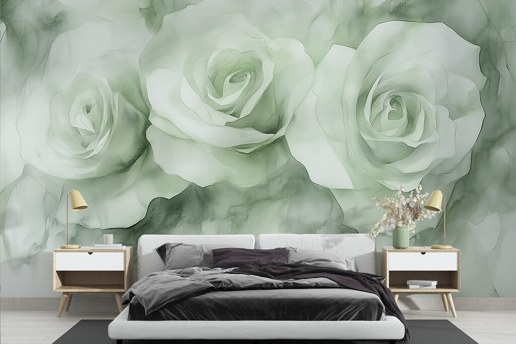 Group of white roses