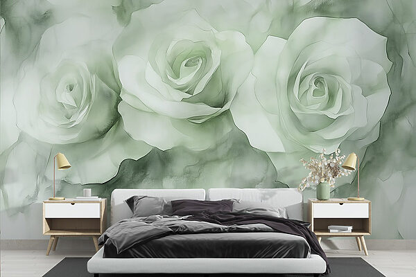 Group of white roses