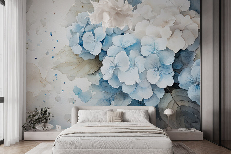 Acuarela de un ramo de flores