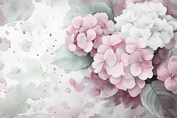 Pintura de flores rosas Pintura de flores rosas