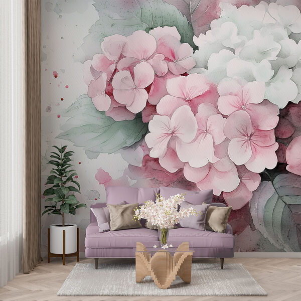 Pintura de flores rosas Pintura de flores rosas