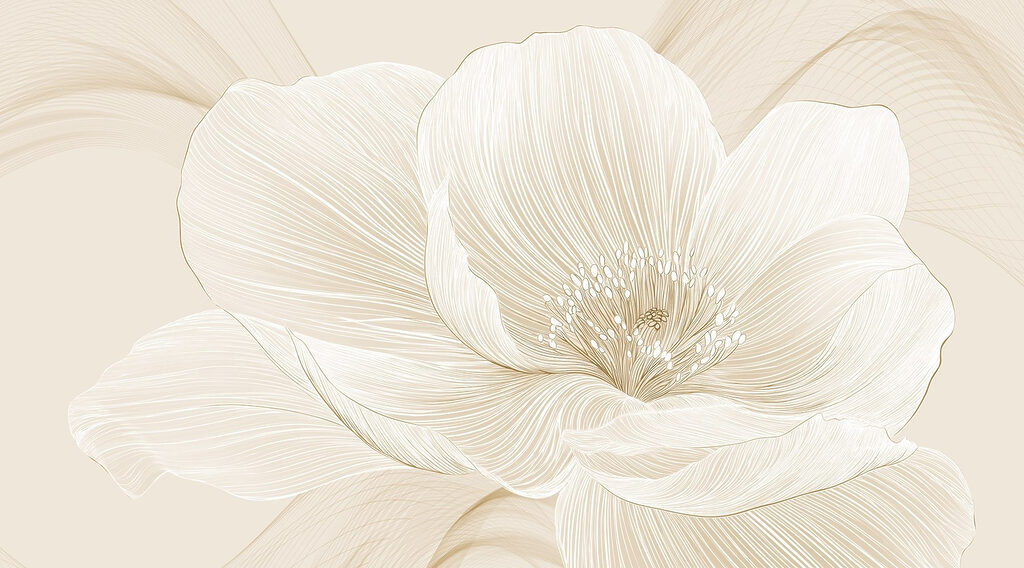 Líneas delicadas que definen la belleza floral Líneas delicadas que definen la belleza floral