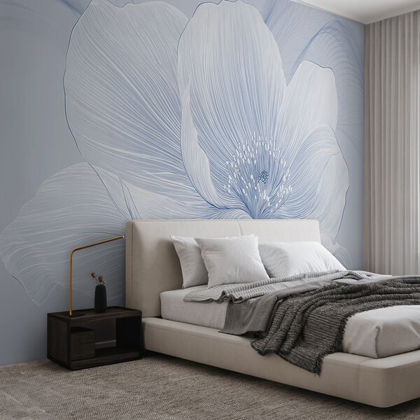 Delicado diseño floral lineal Delicado diseño floral lineal