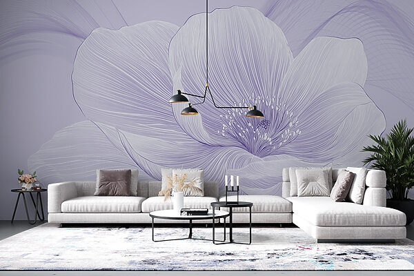 Delicate flower with flowing details Delicate flower with flowing details