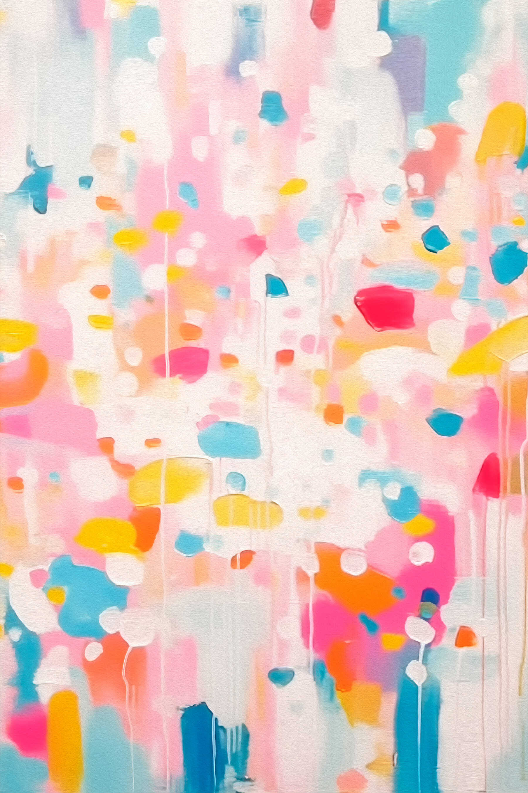 Colorful paint splatter on a white surface Colorful paint splatter on a white surface