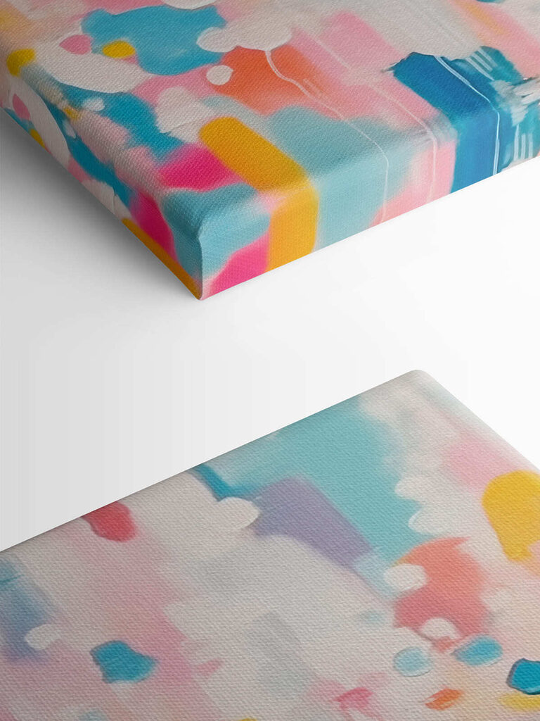Colorful paint splatter on a white surface Colorful paint splatter on a white surface