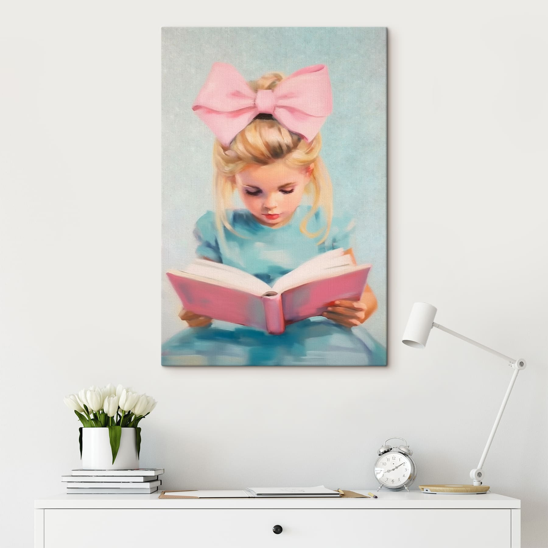 Girl reading a book Girl reading a book