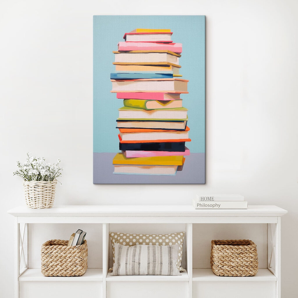 Stack of books on a table Stack of books on a table