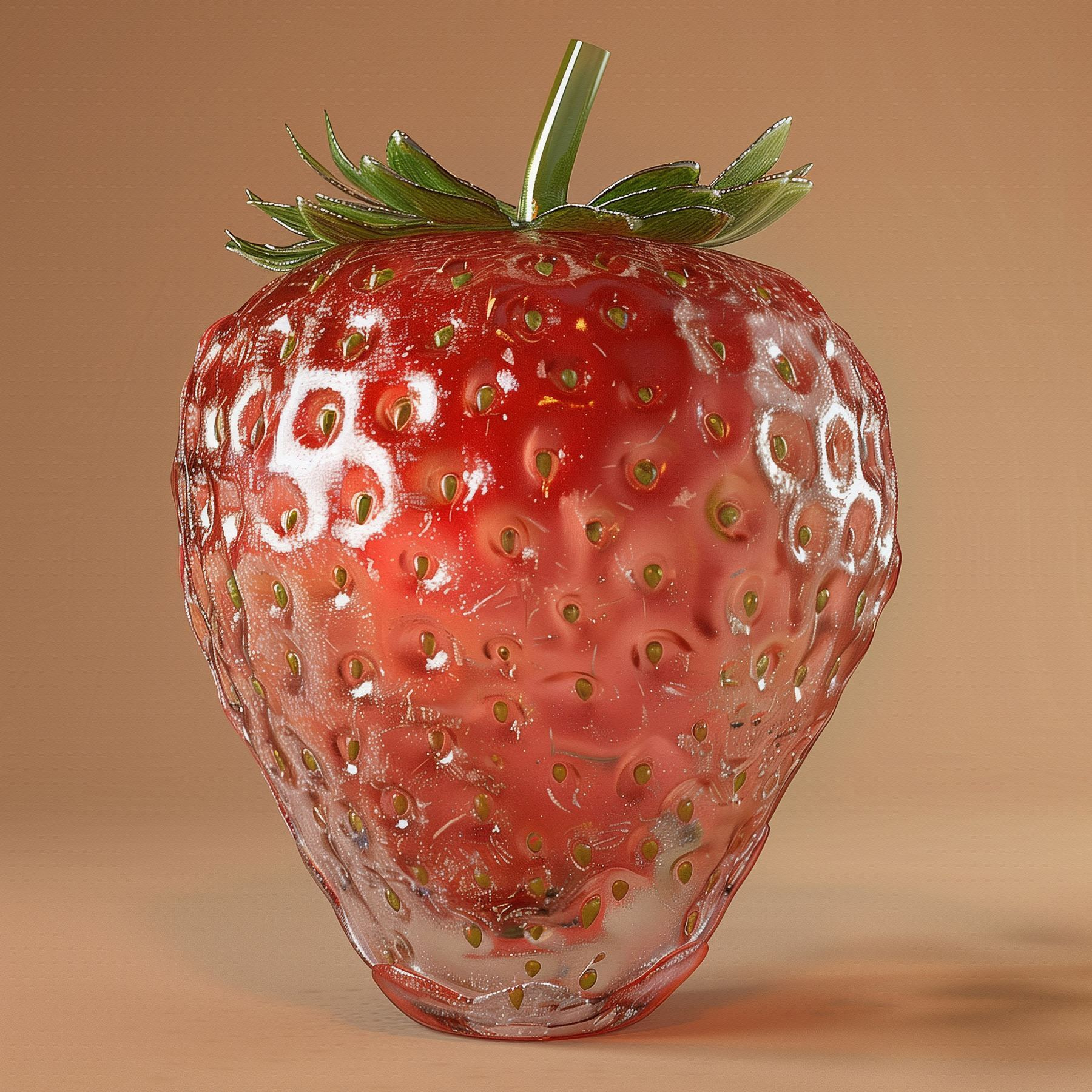 Strawberry in a unique style