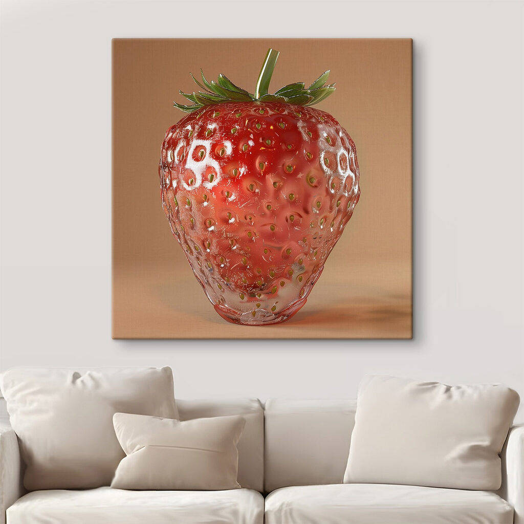 Strawberry in a unique style