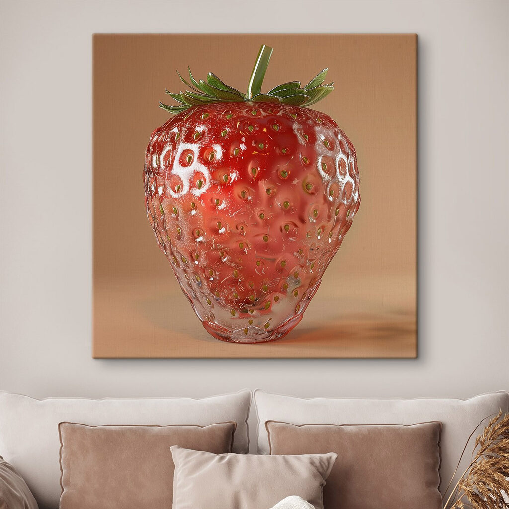 Strawberry in a unique style