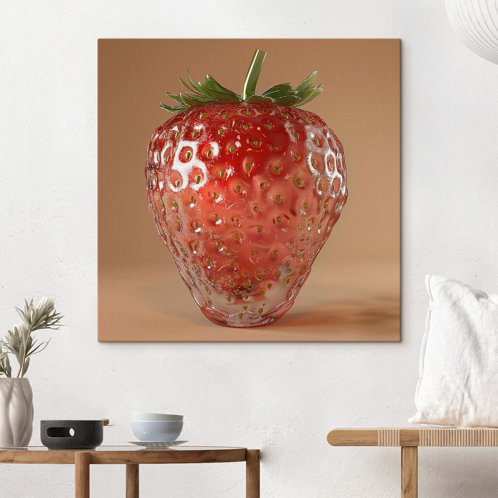 Strawberry in a unique style