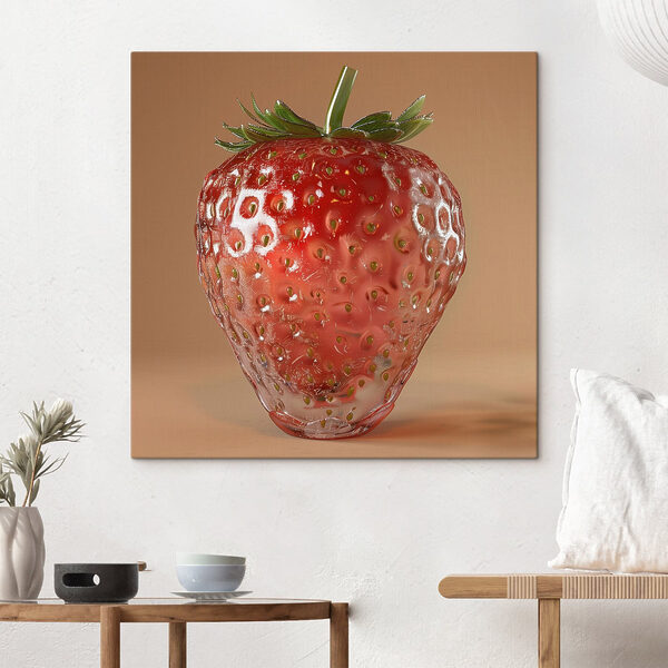 Strawberry in a unique style